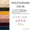 BIGSOFA COZI, Gelb mit dunkelblauem Keder, Matt Velvet Produktbild-Vorschau 5