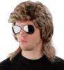 grau-blonde Vokuhila Perücke für Herren Produktbild-Vorschau 4