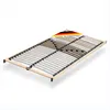 A wooden bed frame with slats, shown from a slightly elevated diagonal angle against a white background. Produktbild-Vorschau