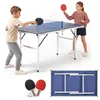 HyperMotion Mini Tischtennisplatte klappbar 137x76x69 cm – Produktbild-Vorschau 1