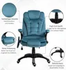 A teal office chair with callouts highlighting its features. Náhľad obrázku produktu