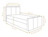 AX LIVING Levente Bett mit Bettkasten 90x200 Beige Boxbett Produktbild-Vorschau 4