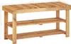 vidaXL Schuhregal 90 × 32 × 46 cm Massivholz Akazie Produktbild-Vorschau 4