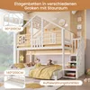 Merax Etagenbett 90x200 cm + 140x200 cm, Hausdesign Produktbild-Vorschau 6