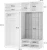 Masseno Garderobe-Set REMA 200/240/60 cm Modern Produktbild-Vorschau 4
