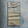 Küchenuhr Bürouhr Leinwand Uhr Geräuschlos 30x60 Meer nach Produktbild-Vorschau 2