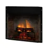 A close-up view of an electric fireplace insert with glowing logs and flames. Produktbild-Vorschau