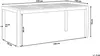 BELIANI Gartentisch Eukalyptusholz Edelstahl 220 x 100 cm Produktbild-Vorschau 3