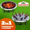 GARDEBRUK® Brasero de jardin rond 75 cm acier inoxydable Voir les images du produit 4