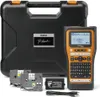 A Brother PT-E560BTVP label maker kit is displayed against a white background. The kit includes the label maker, a carrying case, two label cartridges, a rechargeable battery, and a charging cable. Produktbild-Vorschau