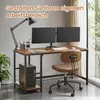 VASAGLE Schreibtisch mit 2 Regale Computertisch 140 x 75 x Produktbild-Vorschau 2