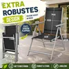 tillvex Gartenstuhl Silber klappbar aus Aluminium | Produktbild-Vorschau 2