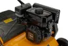 Close-up of a lawn scarifier engine and grass catcher. Produktbild-Vorschau