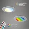 LED Einbauleuchten Bad RGB Fernbedienung dimmbar IP65 Produktbild-Vorschau 9