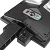 Close-up view of the control panel and mounting bracket of a solar street lamp. Produktbild-Vorschau