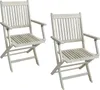 Gartenstühle Holzstühle Klappstühle 2er Set Akazie Stuhlset Produktbild-Vorschau 2