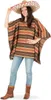 A woman wearing a poncho and a sombrero. Produktbild-Vorschau