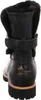 A black winter boot with a tan sole and a black strap. Anteprima dell’immagine prodotto