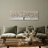 Leinwandbilder Abstrakt beige Baum 145x45 cm XXL Modern Produktbild-Vorschau 2