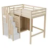 Flieks Etagenbett 90x200cm mit Kleiderschrank, Kinderbett Produktbild-Vorschau 8