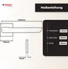 DOMINO Türgriff ohne Schlossrosette | quadratische Rosette Produktbild-Vorschau 4
