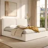 Flieks gestoffeerd bed 180x200 cm met gestoffeerd Productafbeelding-voorbeeld 2