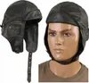 Skórzana czapka Aviator brązowa, L Podgląd zdjęcia produktu 2