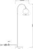 Globo Lighting Stehleuchte Metall verchromt, 1x E27 Produktbild-Vorschau 2