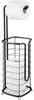 Toilettenpapierhalter Stand schwarz Klopapierhalter WC Bad Produktbild-Vorschau 1
