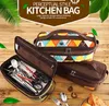 Outdoor Bestecktasche Leer Camping Besteck Produktbild-Vorschau 2