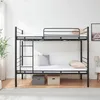 Letto a castello in metallo 'Bevapis' a soppalco 90 x 200 Anteprima dell’immagine prodotto 2
