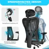 Bürostuhl Ergonomisch Schreibtischstuhl mit Umklappbare Produktbild-Vorschau 5