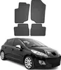 2006-2012 Peugeot 207 Fußmatten Gummi Schwarz 4 tlg Produktbild-Vorschau 1
