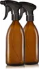 2 flacons pulvérisateurs de 500 ml, verre brun, noir Voir les images du produit 1