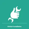 A white graphic of a hand giving a thumbs up with a wrench, set against a teal background with a white line and text below. Anteprima dell’immagine prodotto