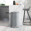 30-Liter-Metall-Treteimer mit Soft-Close-Deckel, Grau Produktbild-Vorschau 2