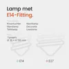 Vito Lighting LED Kaarslamp C35 E14 Amber - 3W 150lm 1400K Productafbeelding-voorbeeld 5