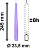 10 candele a punta viola 23,5 x 245 mm Anteprima dell’immagine prodotto 4
