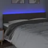 vidaXL LED Kopfteil Taupe 160x5x78/88 cm Stoff Produktbild-Vorschau 3