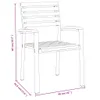 A line drawing of a chair with dimensions indicated. Podgląd zdjęcia produktu