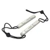 Two white game console controllers with black lanyards are shown against a white background. Produktbild-Vorschau