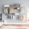 COSTWAY Kleiderschrank und Aufbewahrungssystem, 122-244 cm Produktbild-Vorschau 4