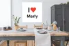 MuchoWow® Poster Ich liebe - Marly - Mädchen 100x100 cm - Produktbild-Vorschau 3