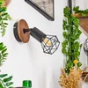 Borio »Borio« 1-flammige Wandlampe aus Metall/Holz in Produktbild-Vorschau 2