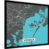 MuchoWow® Gerahmtes Poster Venedig - Stadtplan - Karte - Produktbild-Vorschau 1