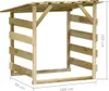 Pergola con tetto 100x90x100 cm Legno di pino impregnato Anteprima dell’immagine prodotto 11