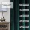 Vorhang Petrol Kräuselband Verdunkelung 140x245 cm Samt Produktbild-Vorschau 6