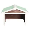vidaXL Roboter-Rasenmäher Garage 72x87x50 cm Mocca Weiß Produktbild-Vorschau 4
