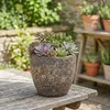Teramico Vaso in Vetroceramica "Egg Pot" Marrone lava - Ø Anteprima dell’immagine prodotto 2