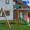 Fungoo Spielturm "Lucas" natur mit Doppelschaukel, Rutsche Produktbild-Vorschau 10